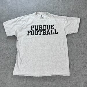 Vintage Lee T-Shirts Purdue Football Mens XL 46/48 USA Made Purdue Boilermakers